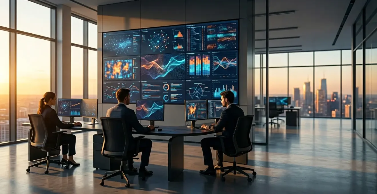 Centre d'opérations de sécurité moderne avec analyse intelligente des alertes et tableaux de bord stratégiques