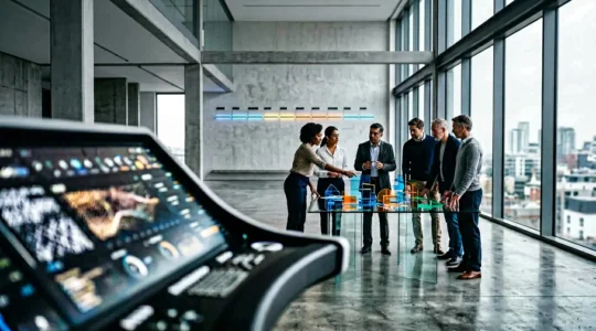 Vue stratégique d'une transformation d'audit en plan de remédiation sur 12 mois dans un environnement professionnel moderne